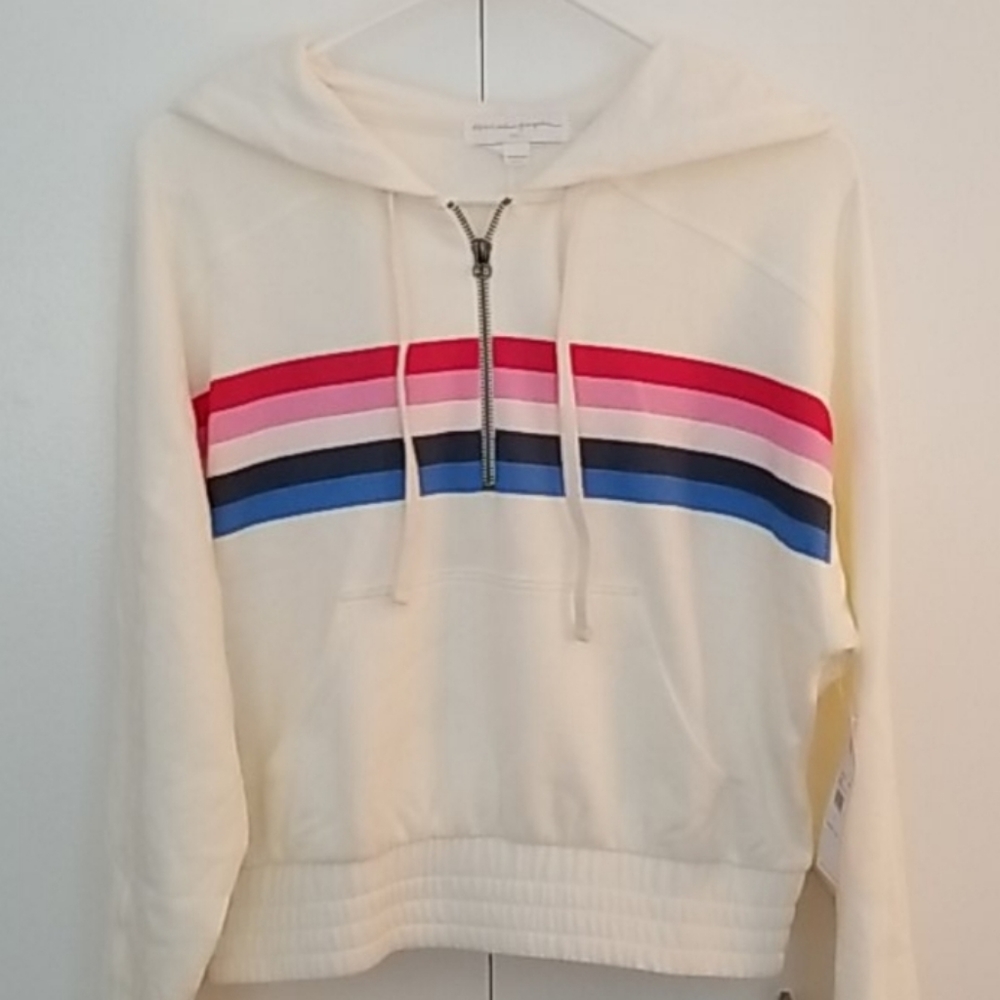 Spiritual Gangster French Terry Striped Hoodie